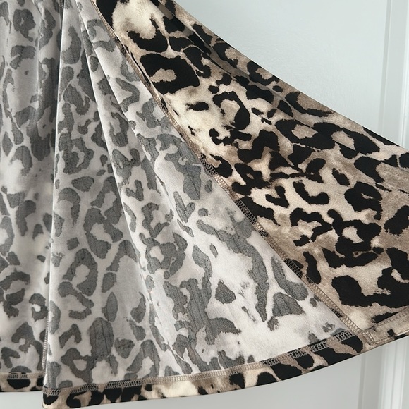 Long sleeve leopard print open jacket - Picture 2 of 4